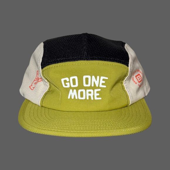 BPN Go One More 5 Panel Run Hat Green Black White Limited Edition EUC OSFM - Picture 1 of 9